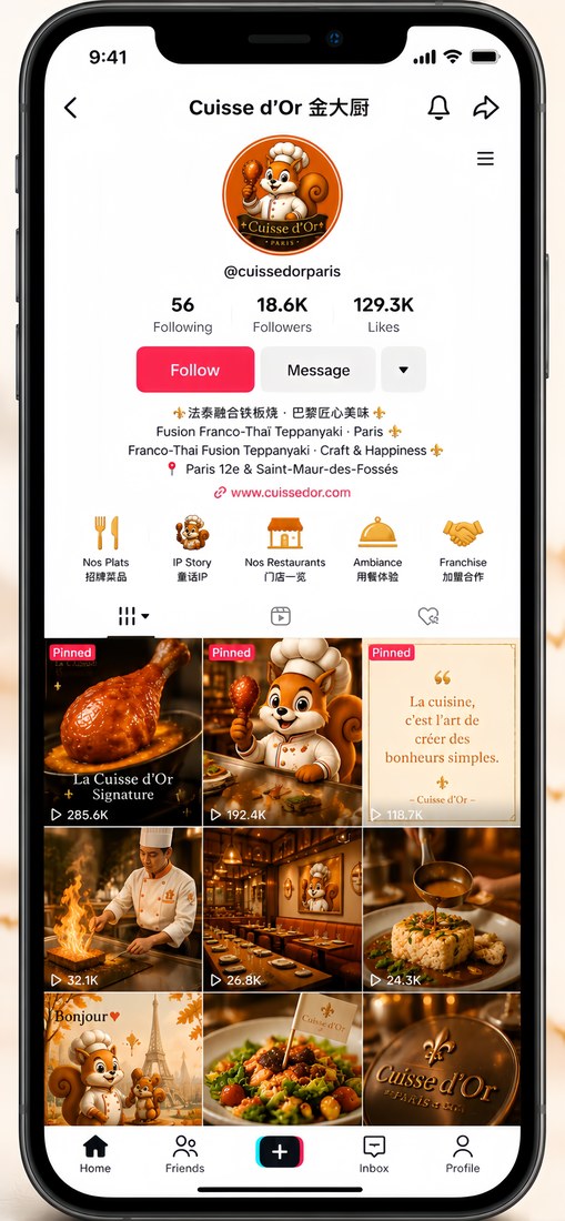 TikTok 主页